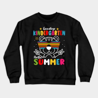 Goodbye kindergarten Graduation 2024 Hello Summer Tiger Crewneck Sweatshirt